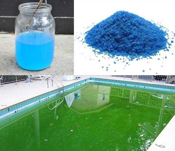 Đồng Sunfat diệt tảo trong hồ bơi