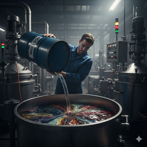 Làm dung môi trong sản xuất 5 axeton co doc khong